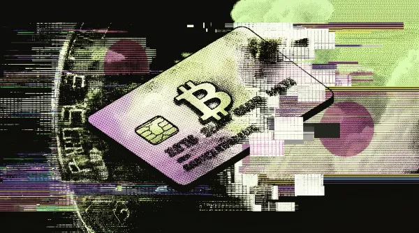 Bitcoin-branded credit card with a Japanese flag in the background, representing Japan’s first credit card for paying bills in BTC.