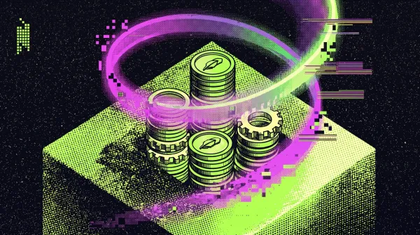 Stacked tokenized coins with a glowing orbit, representing the rise of tokenization and a new supercycle in digital assets.